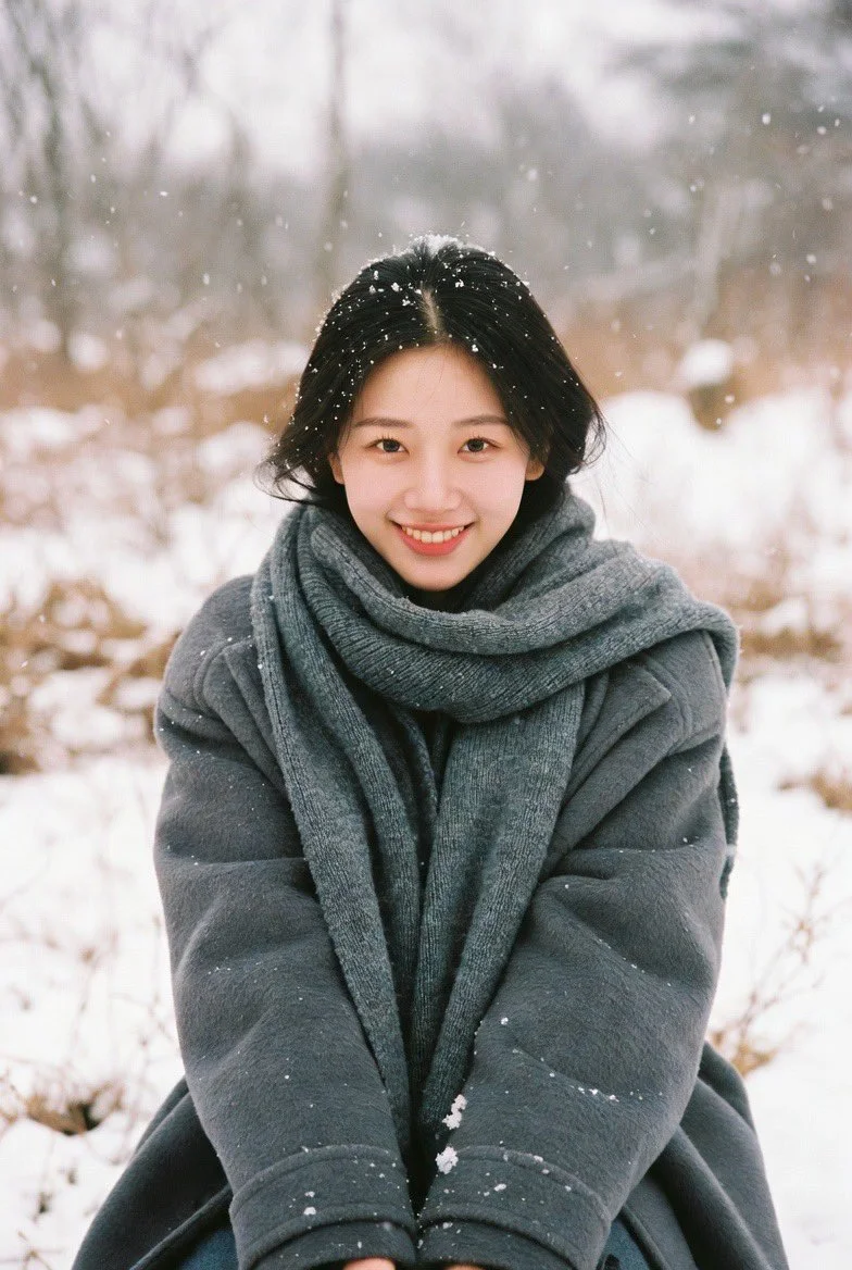 Winter's Embrace: A Portrait of Grace