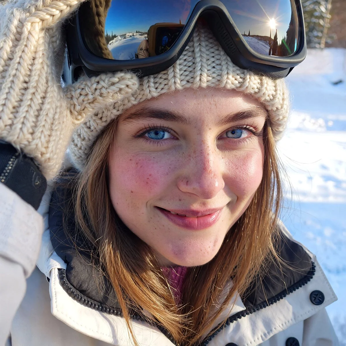 Winter's Joy: Sydney Sweeney at the Alpine Summit