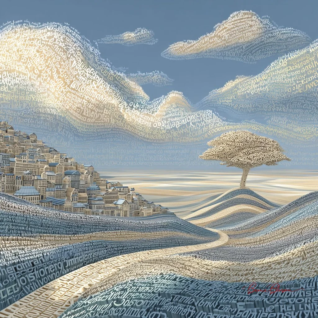 Words That Shape a Village: A Typographic Dream