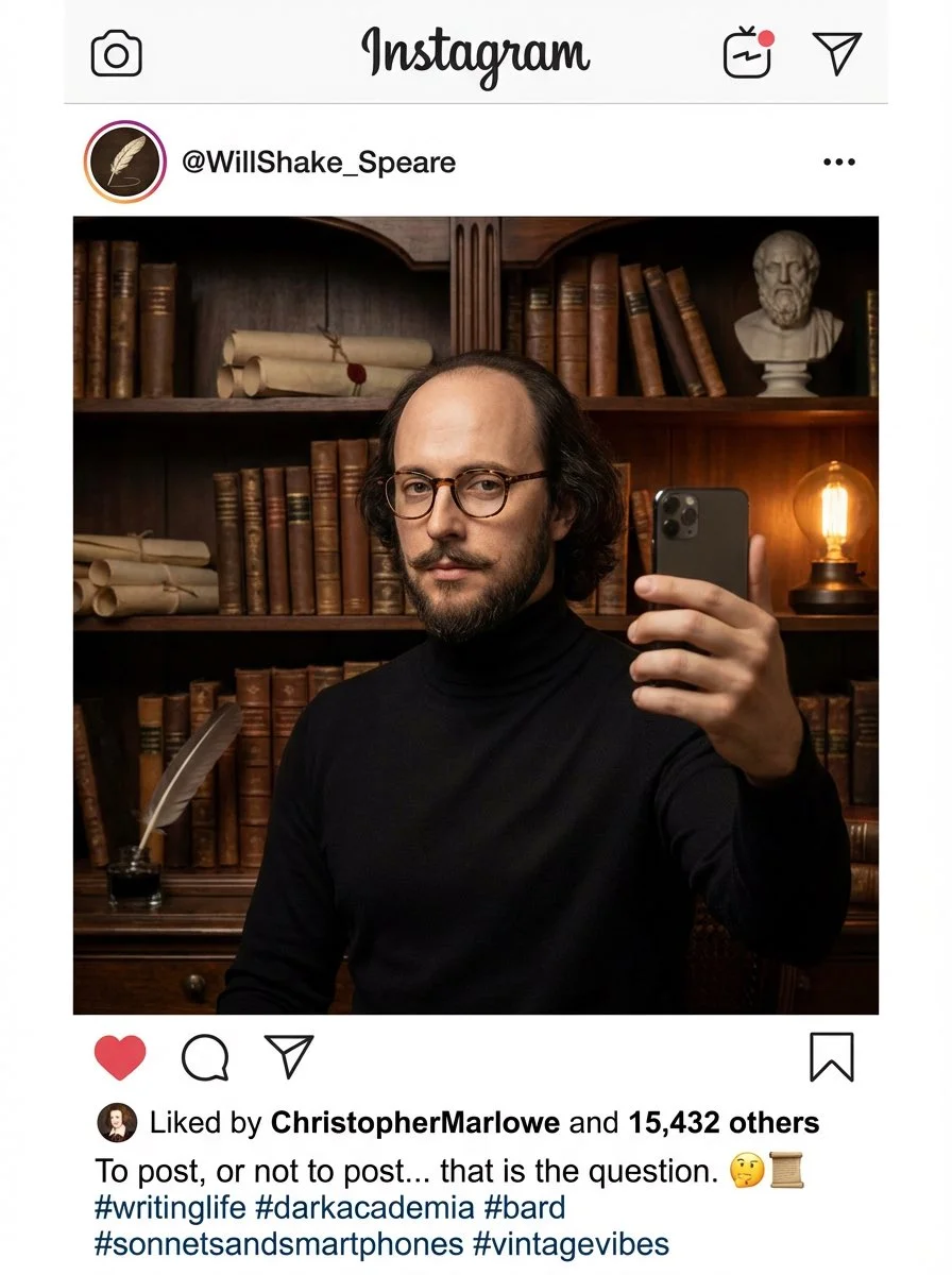 Would Shakespeare Swipe Right on Instagram?
