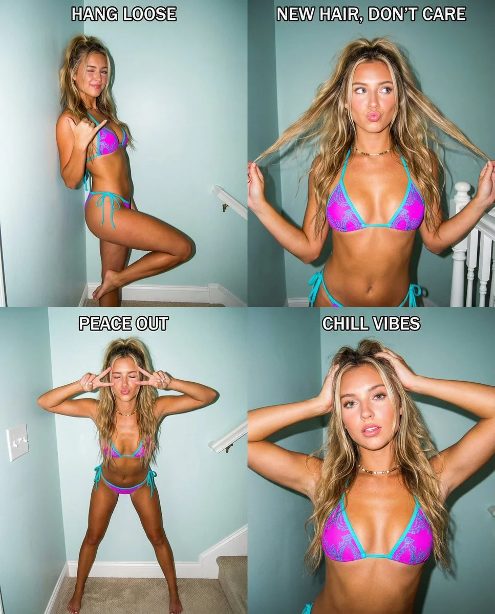 Y2K Vibes: Neon Fun in a Stairwell