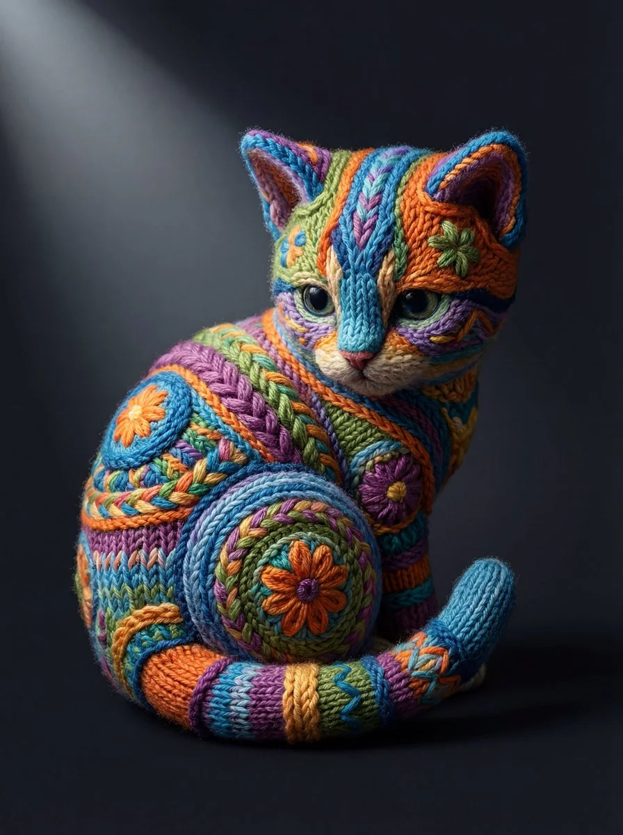 Yarn Wonderland: Textile Art in Macro Detail